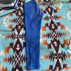 Bright Blue Stretch Skinny Jeans Size 32 Tall